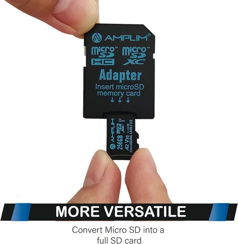 Vista 4 de Tarjeta Micro SD de 256 GB 2 tarjetas de memoria de 256 GB Plus adaptador, extremadamente alta velocidad 170MB/S A2 MicroSDXC U3 Clase 10 V30 2X