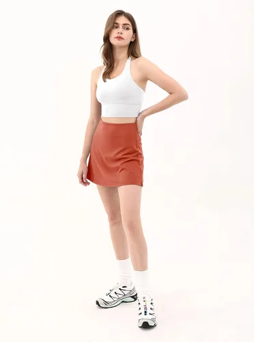 Vista 5 de ODODOS Pantalones deportivos de tenis para mujer con bolsillos integrados, faldas activas de golf para deportes, correr, gimnasio y entrenamiento