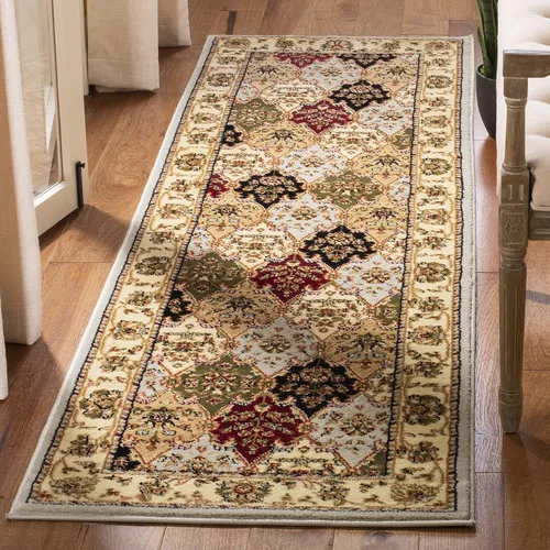 Vista 5 de SAFAVIEH Lyndhurst Collection - Alfombra de pasillo, 2 pies 3 pulgadas x 6 pies, multicolor y rojo, diseño oriental tradicional, no desprende pelusa