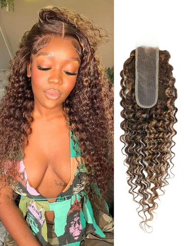 Vista 51 de Cabello Humano Rizado Castaño Rojizo, Trama Gruesa Castaño Cobrizo Rojo Coloreado Ondas Profundas Paquetes Individuales Cabello Humano 12A Tejido