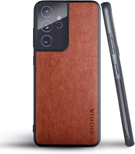 Vista 61 de AIORIA Para Samsung Galaxy Note 20 Case, 6.7 pulgadas Premium PU Leather Cover Retro Business Design Funda protectora completa para Samsung Note 20