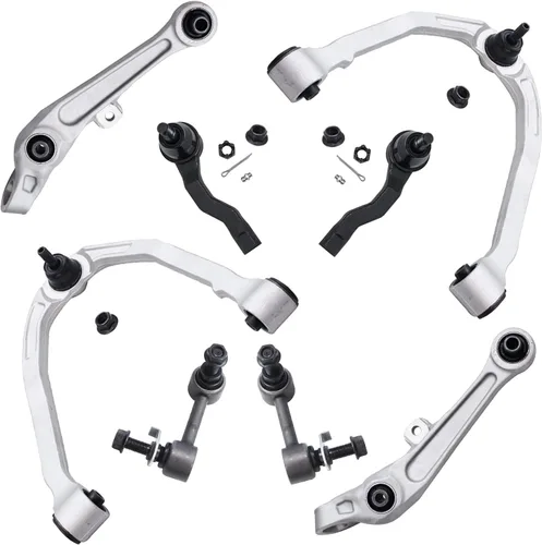 Vista 386 de Detroit Axle - Kit de brazos de control de extremo de 8 piezas para Toyota 2001-2003 Highlander 2002-2003 Camry Lexus ES300, 2 conjuntos de brazos