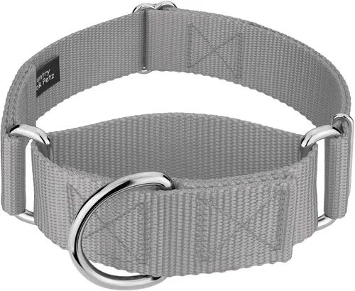 Vista 14 de Country Brook Design - Collar ancho para perro, ajustable para razas grandes - Collar de perro de nailon sólido Martingala