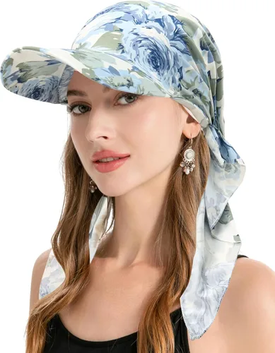 Vista 14 de ZLYC Gorro de quimioterapia para mujer, visera para la cabeza, bufanda preatada, gorra ligera de calavera Blanco sólido