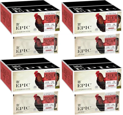 Vista 9 de EPIC BARBACOA Barra de proteína de pollo, Keto apta para el consumidor, 12 unidades, barras de 1.3 onzas