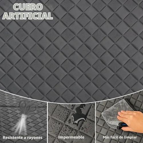 Vista 4 de Placa de extensión de colchón para asiento trasero de automóvil, extensor plegable de asientos traseros para dormir, aumenta el maletero de viaje