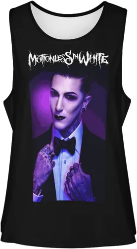 Vista 4 de Camiseta sin mangas de verano para mujer, cuello redondo, de secado rápido, holgada, con espalda cruzada, camiseta sin mangas