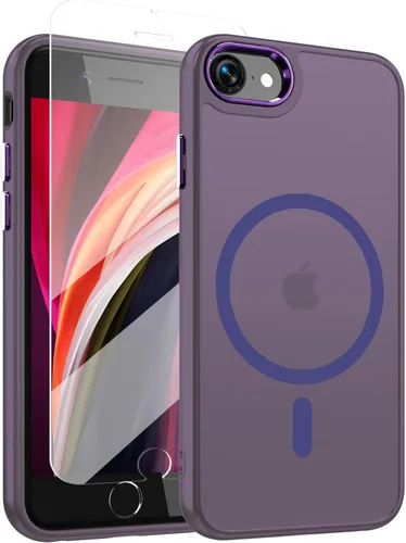 Vista 102 de WRJ Funda magnética mate para iPhone Air de 6.5 pulgadas, [compatible con Magsafe] [protección contra caídas de grado militar], delgada Negro