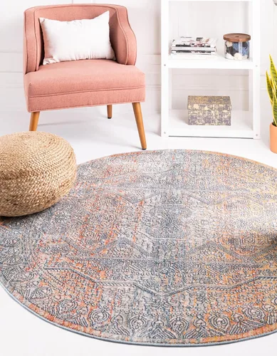 Vista 9 de Unique Loom Newport Collection - Alfombra Kingscote (2' x 3' 11" Runner, Multi/ Marfil)