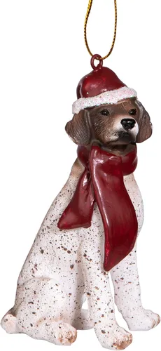 Vista 12 de Design Toscano - Figura de perro para decoración navideña.