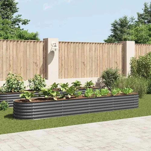 Vista 2 de vidaXL Cama de jardín elevada, cama de flores elevada, caja de jardín elevada, jardinera para patio al aire libre, patio trasero, verduras, hierbas