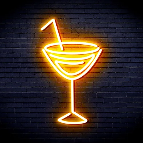 Vista 31 de AdvPro Seco Martini Flex Silicona LED Neon Sign - Azul - st16s32-fnu0207-b