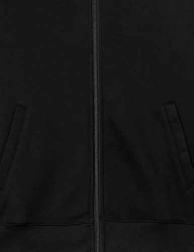 Vista 9 de Tienda Essentials - Sudadera con cremallera completa y cuello alto falso para hombre