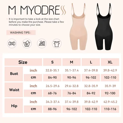 Vista 7 de M MYODRESS Faja moldeadora para mujer, con control de abdomen, sin costuras, busto abierto, levantador de glúteos, moldeador de esculpir
