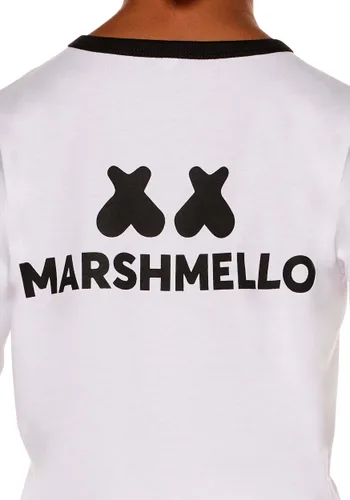 Vista 5 de Disfraz de Esqueleto Marshmello para Niños Multicolor