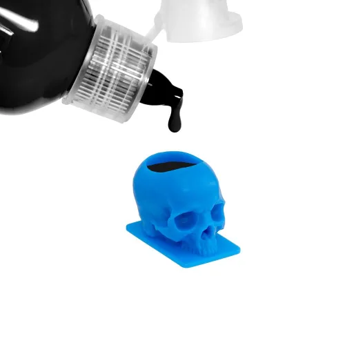 Vista 11 de Saferly Skull - Tapas de tinta para tatuaje, 200 unidades, color negro