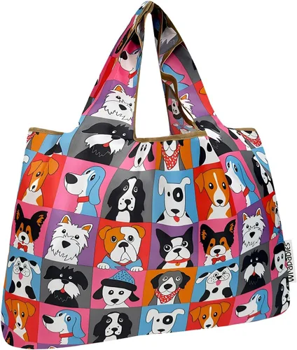 Vista 28 de allydrew Bolsas de comestibles reutilizables de nailon plegables grandes