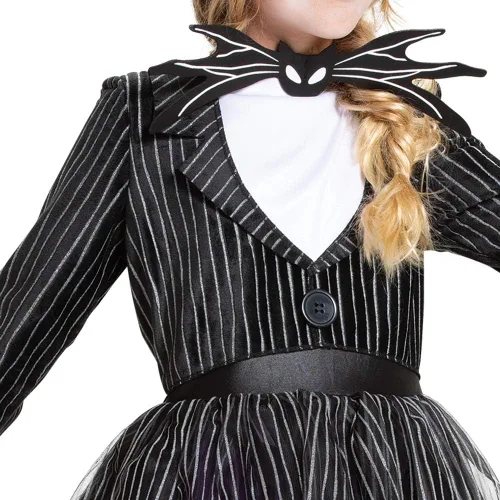 Vista 3 de Disguise Disfraz de Jack Skellington Nightmare Before Christmas Tutu Deluxe para niñas