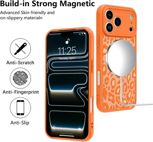 Vista 64 de KANGHAR - Funda compatible con iPhone 11, diseño de leopardo negro, textura de neumático antideslizante, a prueba de golpes, funda protectora