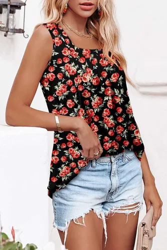 Vista 3 de BETTE BOUTIK Womens Tank Tops Pleated Sleeveless Blouse Short Sleeve Tops Basic Shirts S-3XL