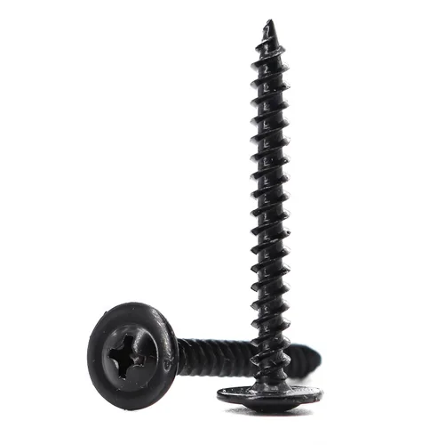 Vista 8 de cSeao 120pcs #8x1-1/2 Tornillos de Madera Negra, Cabeza Truss Phillips Drive Tornillos Autoperforantes
