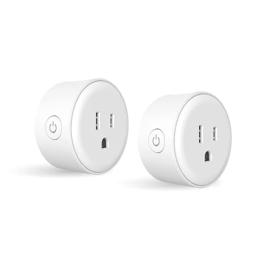 Vista 7 de Enchufe inteligente, compatible con Alexa y Google Home, habilitado para WiFi, no requiere concentrador, conexión de 2.4 GHz, blanco, paquete de 2