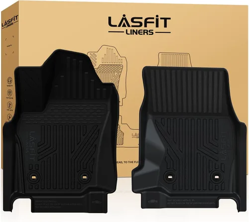 Vista 39 de LASFIT Alfombrillas de suelo para Toyota Tacoma 2024-2026 de doble cabina a gas (solo compatible con manual Tran), forros de suelo de TPE para todo