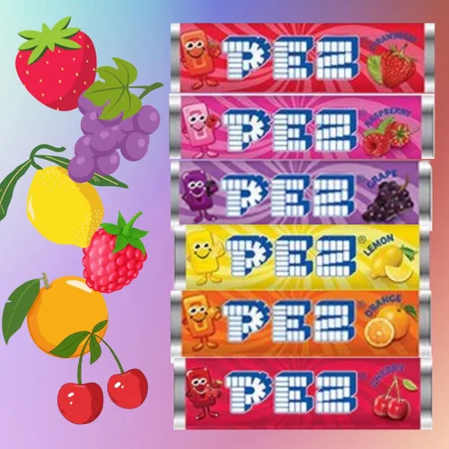Vista 11 de Rollos de repuesto de caramelo Pez, (25 unidades) ¡Elige tu sabor favorito! (limón)
