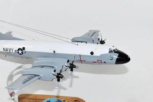 Vista 5 de Lockheed Martin® P-3B Orion, Gansos azules VP-22, modelo a escala de caoba