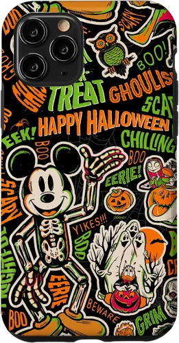 Vista 28 de Funda para iPhone 13 Pro Max Disney 100 Mickey Nightmare Before Christmas Halloween D100