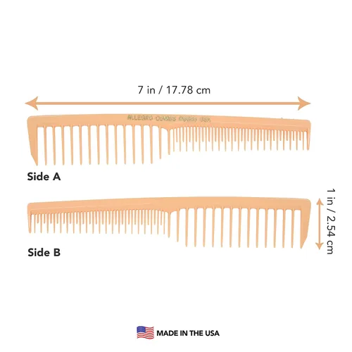 Vista 3 de Allegro Combs 6000 peines de pelo con dientes anchos y ventilados, para peluquero y estilista, pelo rizado, mezcla fresca, 12