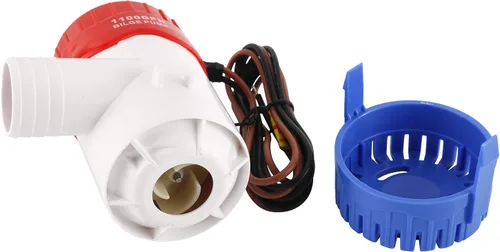 Vista 4 de DasMarine 1100GPH 12V 3.2 AMP 5.0 AMP Fusible 1.142 in ID manguera eléctrica marina sumergible sumidero bomba de agua de sumidero de sentina
