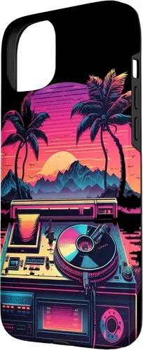 Vista 2 de AV Technician Turntable Audio Sound Record Vinyl Synthwave Case for iPhone 15 Plus