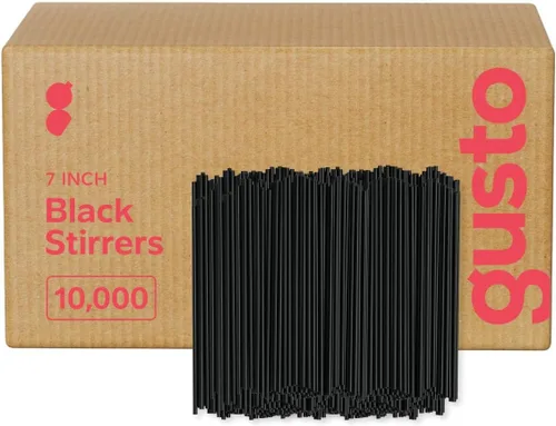 Vista 3 de Comfy Package - Agitadores de café y cóctel de 5 pulgadas [10,000 unidades] Pajitas