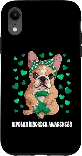 Vista 8 de Funda de concientización sobre el trastorno bipolar del guerrero superviviente de la cinta verde para iPhone 14