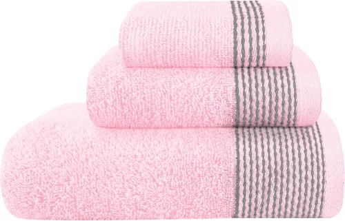 Vista 27 de Belizzi Home Juego de 3 toallas de algodón ultra suave, contiene una toalla de baño de 28 x 55 pulgadas, una toalla de mano de 16 x 24 pulgadas y un