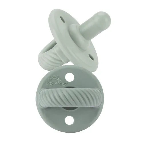 Vista 8 de Itzy Ritzy Chupetes de Silicona para Edades de 6-18 Meses - Los Chupetes Itzy Soother Cuentan con Mango Plegable y Dos Orificios de Aire para Mayor