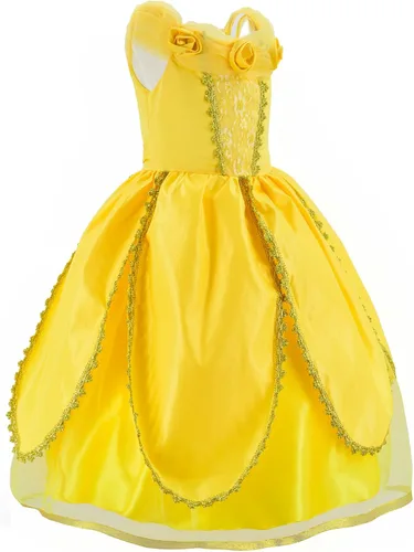 Vista 4 de Disfraz de princesa para niñas fiesta de cumpleaños con accesorios