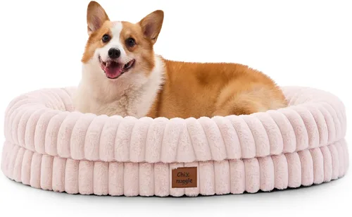 Vista 42 de Cama ortopédica para perro, funda lavable, sofá de piel Gris oscuro