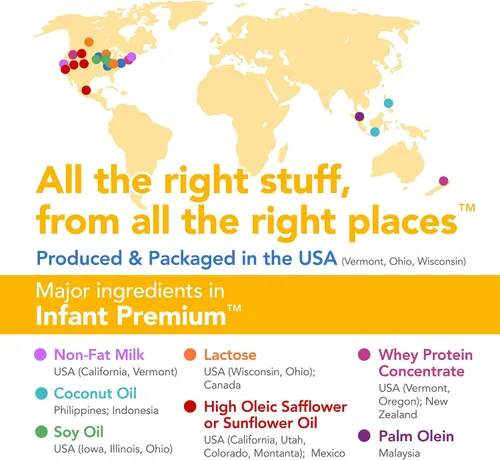 Vista 4 de Marca Amazon – Mama Bear - Fórmula en polvo para bebés a base de leche infantil con hierro, 2'FL HMO, Omega-3 DHA y colina, cerebro, crecimiento