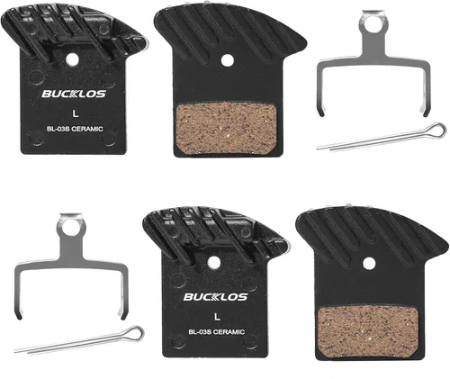 Vista 9 de BUCKLOS 2 pares de pastillas de freno de disco BL-01S para cerámica Shimano N03A N04C L05A K04S K04Ti K05S K05Ti M8110 M7110 R9170-F R8070-F R7070-F
