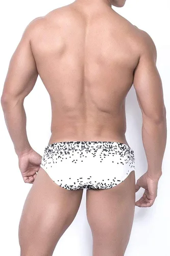 Vista 4 de UXH Traje de baño para hombre, con relleno, sexy, para natación, playa, surf, natación, traje de baño