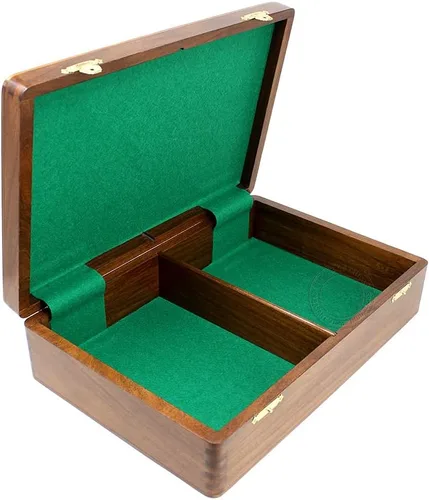 Vista 2 de House of Chess - Juego de ajedrez de madera Encore Staunton de madera de ébano/brote 4.5" - Caja de madera