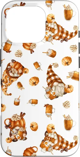 Vista 20 de Autumn Pumpkin Spice Motif for Thanksgiving Cute Fall Gnome Case for iPhone 17