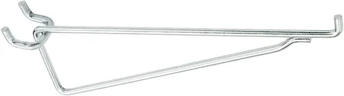 Vista 3 de Natonal Hardware N180-043 2PK 8' ANG V2390, 2 unidades, gancho angular de acero galvanizado, soporte de estante, resistente, para tablero perforado