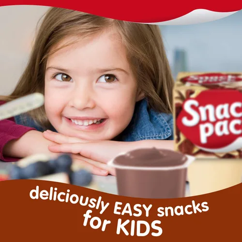 Vista 8 de Snack Pack Paquete familiar de tazas de pudín con sabor a chocolate y vainilla, 12 tazas de pudín