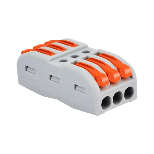 Vista 30 de Nineleaf Conectores de cable de palanca, conectores compactos de empalme de alambre en línea, terminales eléctricos modulares reutilizables 1 en 1