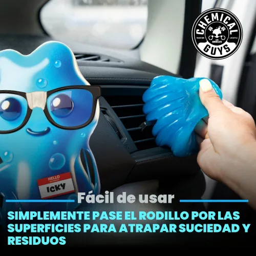 Vista 4 de Chemical Guys, kit de limpieza interior de coche de 9 piezas, limpiador, gel, cepillos