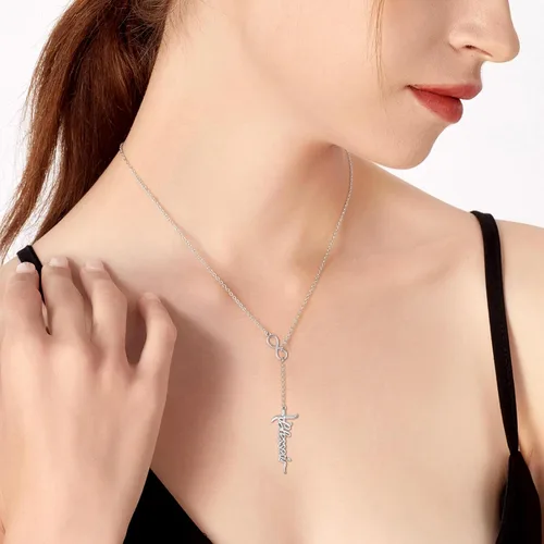 Vista 5 de Sariel Collar con colgante de cruz de fe, esperanza y amor de plata esterlina 925 para mujer, joyería cristiana para cumpleaños, Navidad, Navidad