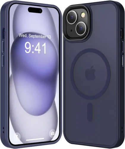 Vista 56 de Fuerte magnético para iPhone 11, compatible con Magsafe, [resistente a caídas de 13 pies] Funda trasera translúcida mate con sensación de piel